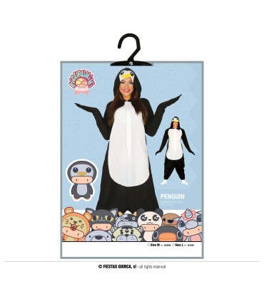 DISFRAZ DE PIJAMA PINGÜINO ADULTA