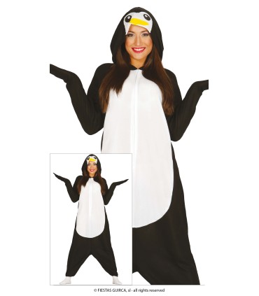 DISFRAZ DE PIJAMA PINGÜINO ADULTA