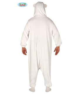 DISFRAZ DE PIJAMA OSO POLAR ADULTA