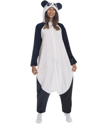 DISFRAZ DE PIJAMA PANDA ADULTA