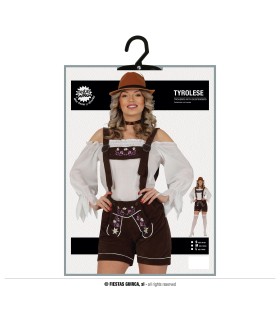 DISFRAZ DE TIROLESA MARRON OSCURO