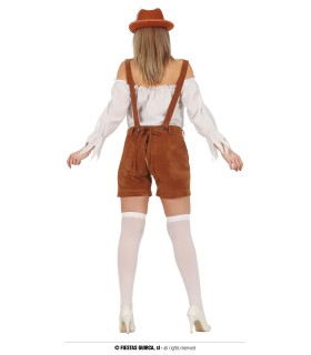 DISFRAZ DE TIROLESA MARRON