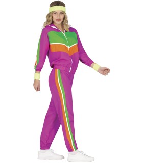 DISFRAZ DE GIMNASTA MUJER ROSA