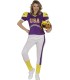 DISFRAZ DE JUGADORA DE RUGBY MORADA