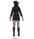 DISFRAZ DE PIRATA MUJER PANTALON RAYAS NEGRAS Y BLANCAS