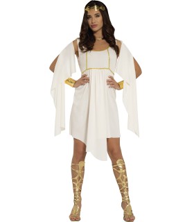 DISFRAZ DE GRIEGA BLANCA