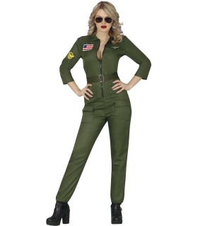 DISFRAZ DE PILOTO MUJER - TOP GUN