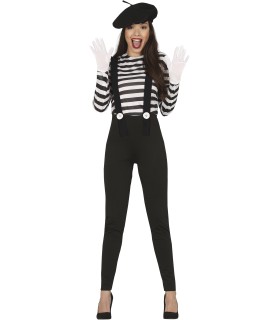 DISFRAZ DE MIMO MUJER (SPANDEX)