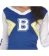 DISFRAZ CHEERLEADER AZUL ADULTA