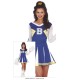 DISFRAZ CHEERLEADER AZUL ADULTA