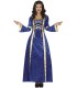 DAMA  MEDIEVAL  AZUL  ADULTO