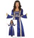 DAMA  MEDIEVAL  AZUL  ADULTO