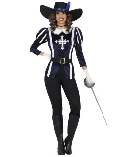 MOSQUETERA  AZUL CON PANTALON  ADULTO