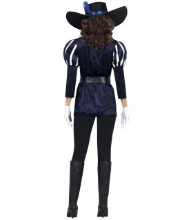 MOSQUETERA  AZUL CON PANTALON  ADULTO