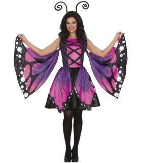 MARIPOSA  MORADA Y NEGRA  ADULTO