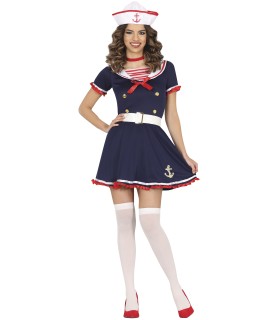 MARINERA  AZUL CON DETALLES ROJOS  ADULTO