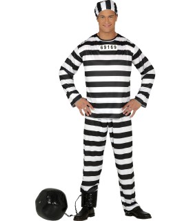 DISFRAZ DE PRESIDIARIO ADULTO