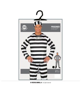 DISFRAZ DE PRESIDIARIO ADULTO