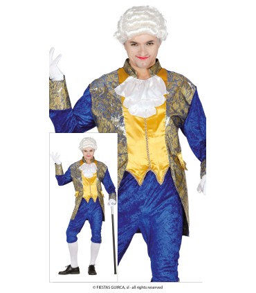 DISFRAZ DE MARQUÉS AZUL ADULTO
