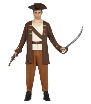 DISFRAZ DE -CAPITAN PIRATA ADULTO