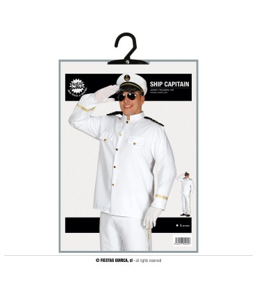 DISFRAZ DE CAPITAN CRUCERO ADULTO TALLA L 52-54