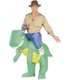 DISFRAZ DE DINOSAURIO HINCHABLE ADULTO TALLA L 52-54