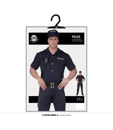 DISFRAZ DE AGENTE DE POLICIA ADULTO