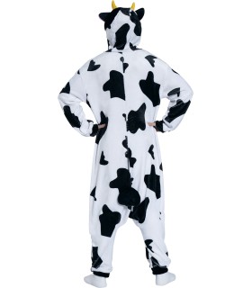 DISFRAZ DE PIJAMA VACA ADULTO