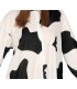 DISFRAZ DE PIJAMA VACA ADULTO