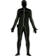 DISFRAZ DE HOMBRE NEGRO CON LUZ