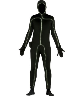 DISFRAZ DE HOMBRE NEGRO CON LUZ
