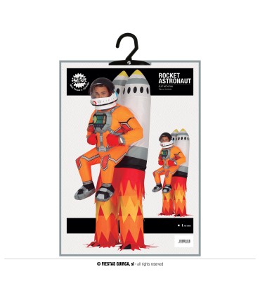 DISFRAZ HINCHABLE COHETE CON ASTRONAUTA