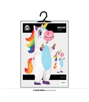 DISFRAZ HINCHABLE UNICORNIO