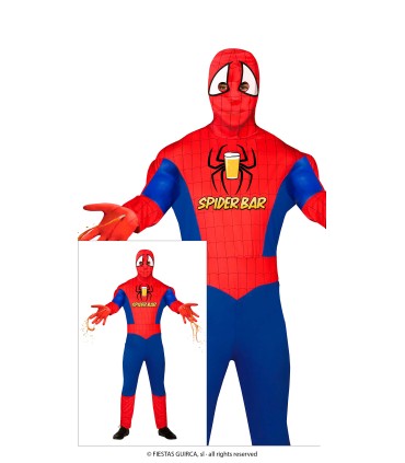 DISFRAZ DE SPIDER BAR ADULTO
