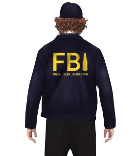 DISFRAZ DE FBI CERVEZA FRESCA ADULTO