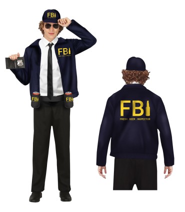 DISFRAZ DE FBI CERVEZA FRESCA ADULTO