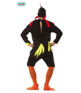 DISFRAZ DE GALLO NEGRO ADULTO T-L