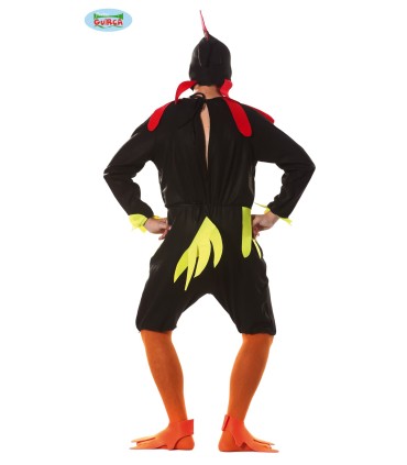 DISFRAZ DE GALLO NEGRO ADULTO T-L
