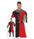 CABALLERO MEDIEVAL ROJO Y NEGRO  ADULTO