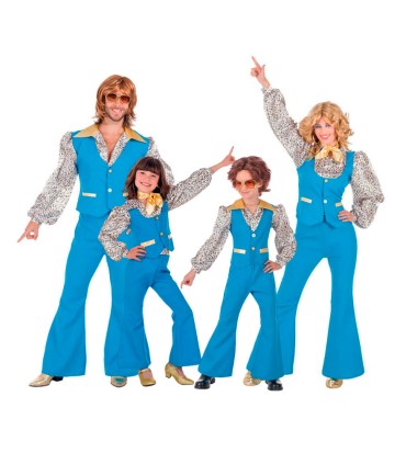 Familia Años 70 Azul