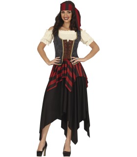 PIRATA CON FALDA MUJER