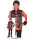 CHINO CHAQUETA ROJA Y NEGRA INFANTIL