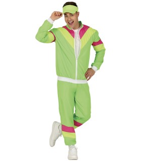 CHANDAL VERDE NEON AÑOS 80 ADULTO