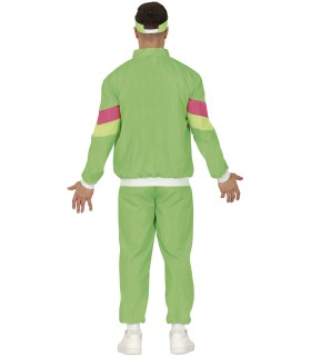 CHANDAL VERDE NEON AÑOS 80 ADULTO