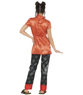 CHINA ROJA CON PANTALON NEGRO ADULTA