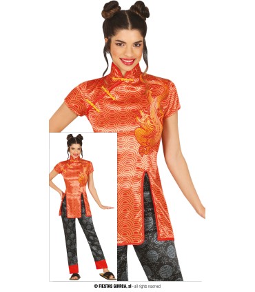 CHINA ROJA CON PANTALON NEGRO ADULTA