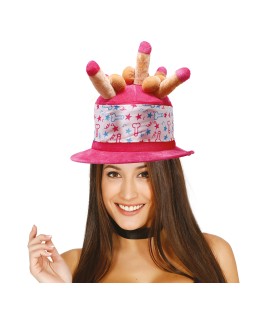 Gorro pastel con penes