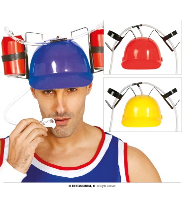 Casco para Bebidas Rojo-Amarillo-Azul