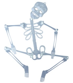 ESQUELETO FOSFORESCENTE 75 CMS.