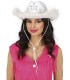 SOMBRERO FIELTRO BLANCO CON BOA